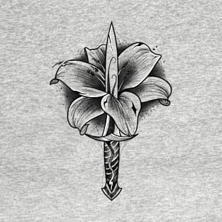 Dagger and Lily (black version) T-Shirt